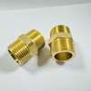 Brass Bouble Hex Hose Nipple For Water Cooling System