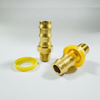 Brass Fitting Hex Nipples With Push Lock Hose Tail