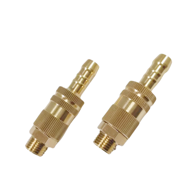 Custom Brass Intubated 1/4NPT Thread Knurled Hexagon Assembled Fittings