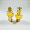 Brass Fitting Hex Nipples With Push Lock Hose Tail