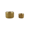 All Kinds of Pipe Thread Brass Water Transport Internal Hex Socket Plugs 