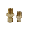 Hot sell different type brass internal hexagon straight male nipple fittings