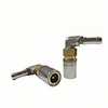 French Standard RMI Series 90 Degree Hose Closing Type Quick Release Couplings