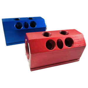 Mold Mounted Water Manifold With Blue Or Red