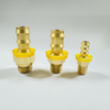 Brass Fitting Hex Nipples With Push Lock Hose Tail