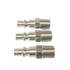 Male 1/4 NPT thread brass steel hexagonal Compressed air pneumatic plug-in nipples