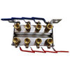 Easy Installation Parallel Line Rear Aluminum Water Inlet Water Manifolds with Valves