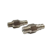 French Standard Brass Nickel Plated PT NPT Taper Thread Male Plug