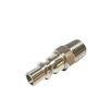 Male 1/4 NPT thread brass steel hexagonal Compressed air pneumatic plug-in nipples