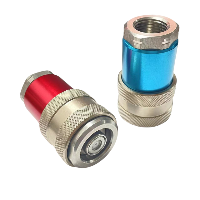 Red bule carbon steel TSBA08 anti-pollution hydraulic fittings