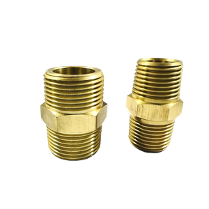 Brass Bouble Hex Hose Nipple For Water Cooling System